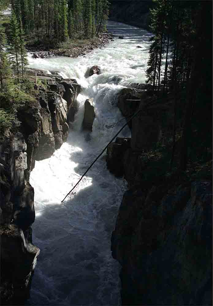 76 - Canada - parque nacional de Jasper, catarata Sunwapta